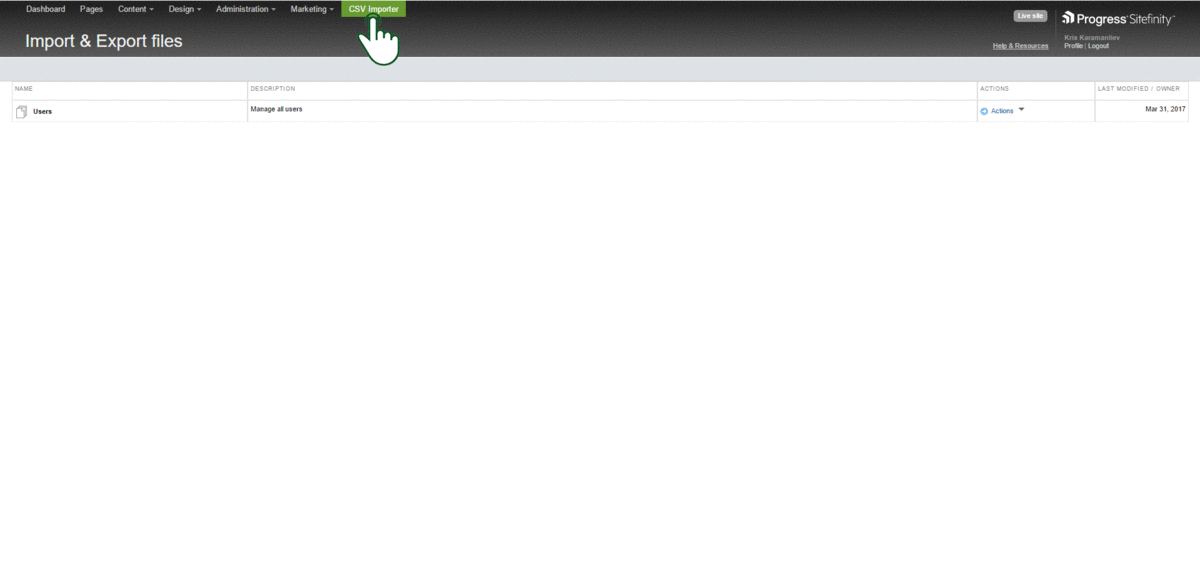 CSV Importer CSV Importer