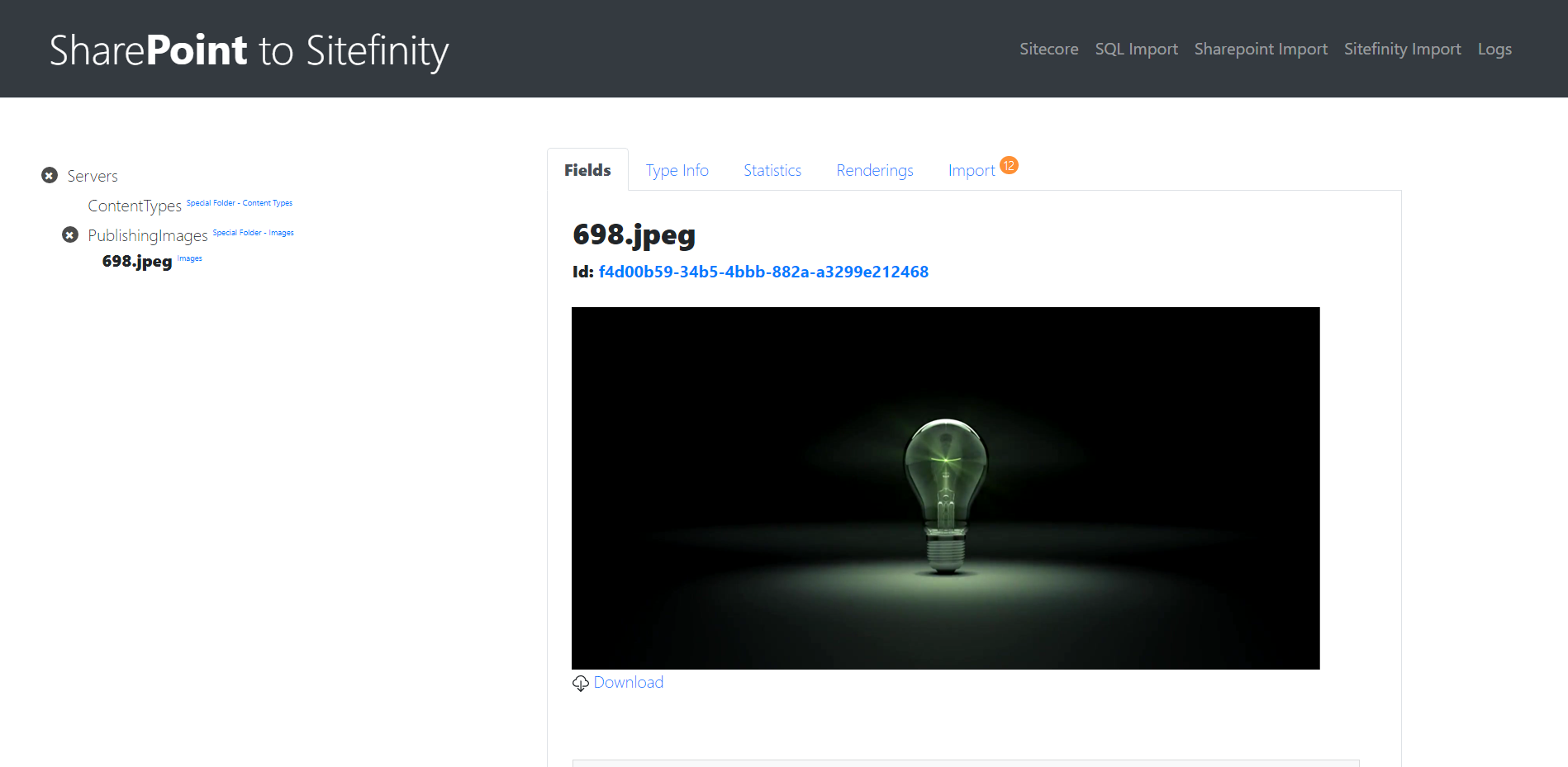 SharePoint to Sitefinity - images